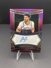 2024-25 Panini Select Cameron Johnson Purple Prizm Auto /75 #SIG-CAM