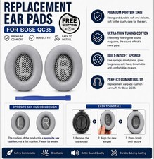 For Bose Quiet Comfort QC35 / QC35 II Headphones Replacement Ear Pads Cushion