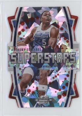 2023 Panini Contenders Optic Red Cracked Ice Prizm /175 Anthony Edwards #10 0c6
