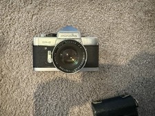 Minolta SR-2 SLR Camera Black Silver with Auto Rokkor-PF Lens