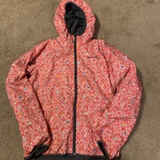 Columbia Lined Jacket Girls L Hooded Omni-Wick Full Zip Pink Coral