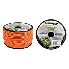 Install Bay PWOR16500 16 AWG Single 500' Orange Stranded TWP Primary Wire
