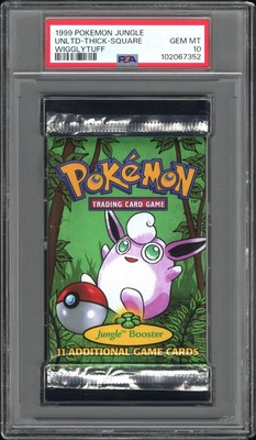 Pokemon Jungle Unlimited WIGGLYTUFF Booster Thick Square PSA10