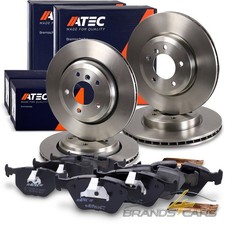 ATEC BREMSSCHEIBEN+BREMSBELÄGE BREMSKLÖTZE VORN+HI FÜR BMW 3ER 3 ER E46 330 00-