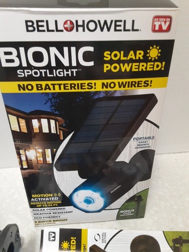 Campana + Howell Faretto Bionico LED Energia Solare Luce Sensore Movimento Esterno - Foto 5 di 7