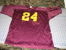 *jersey majestic USA MADE football maroon # 24 size large good used
