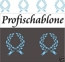 Dekorschablone, Wandschablone, Wandfries Malerschablone Dekofries,  Lorbeerkranz