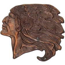 Native American Indian Chief Hippie Western Cowboy 12 1980s Vintage Belt Buckle