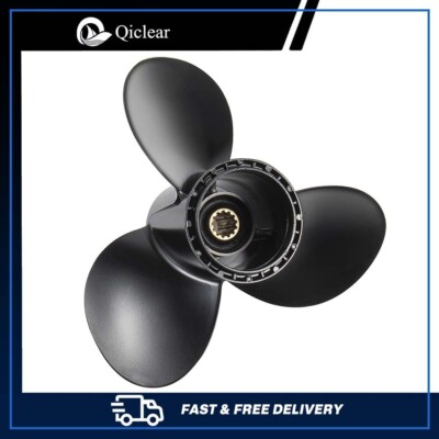 11 1/2 x 13 Outboard Propeller fit Suzuki 35-65HP 13 Spline Tooth,RH