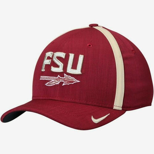 Nike Men's Florida State Seminoles Garnet Aerobill Swoosh Flex Classic99 Football Sideline Hat