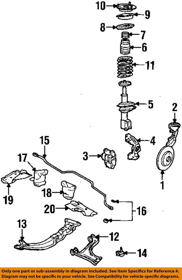 Used Front Suspension Stabilizer Bar fits: 1998 Pontiac Grand am Front 22mm Fron - Imagem 3 de 4