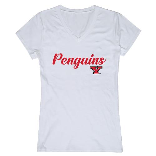 Youngstown State Penguins YSU NCAA Script Tee for Women