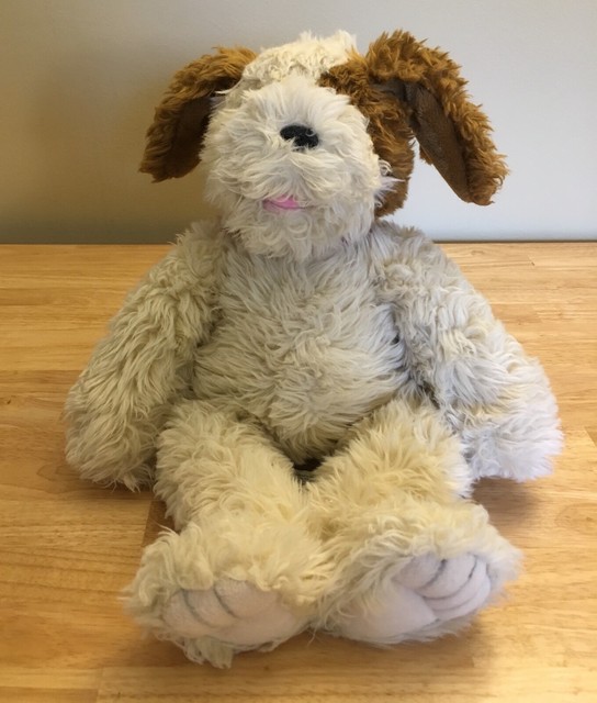 Build A Bear Fluffy Scruffy Puppy Dog Cream & Brown Stuffed Animal Retired eBay