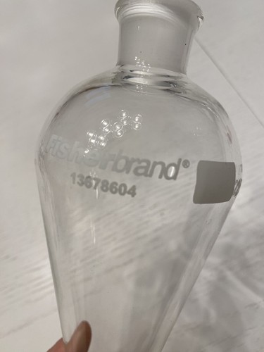 Fisherbrand Glas 250 ml Squibb Trenntrichter #22 Hals, PTFE Stck. - Bild 2 von 3
