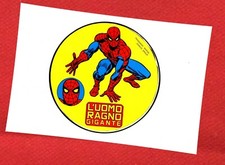L'UOMO RAGNO GIGANTE N.1 CORNO (LATO A) LUGLIO 1976 ADESIVO ANASTATICO MARVEL