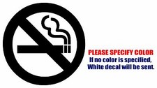 NO SMOKING Graphic Die Cut decal sticker Car Truck Boat Window Bumper Wall 6"