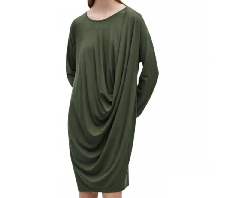 Cos olive cheap green dress