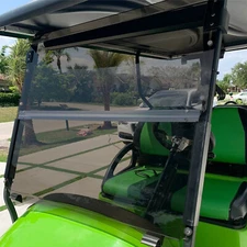 Tinted Folding Windshield Golf Cart Windscreen For Club Car Precedent 2004-UP