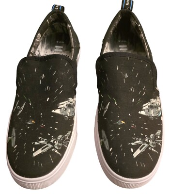 Toms Star Wars Slip On Sneakers Shoes Size 7.5 NEW WITHOUT BOX! Womens