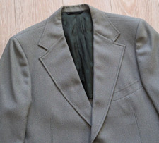 Vintage 60s/70s Gray Classic Lined Wool Blazer Don Richards / Size 44 / USA Made