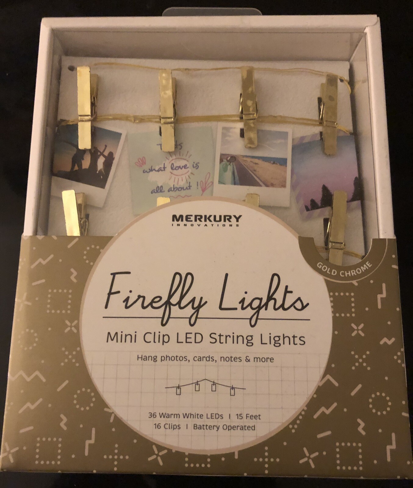 Mini Clip LED String Lights Battery Operated Firefly Effect