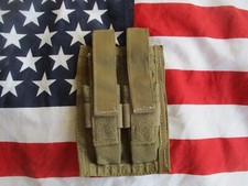 rare old skool PARACLETE molle double 9mm POUCH coyote tan SEAL TEAM sf DevGru