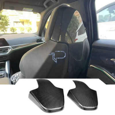 Real Carbon Add On Fiber Seat Backs Backing For BMW G80 M3 F91 F92 F93 F97 2020+