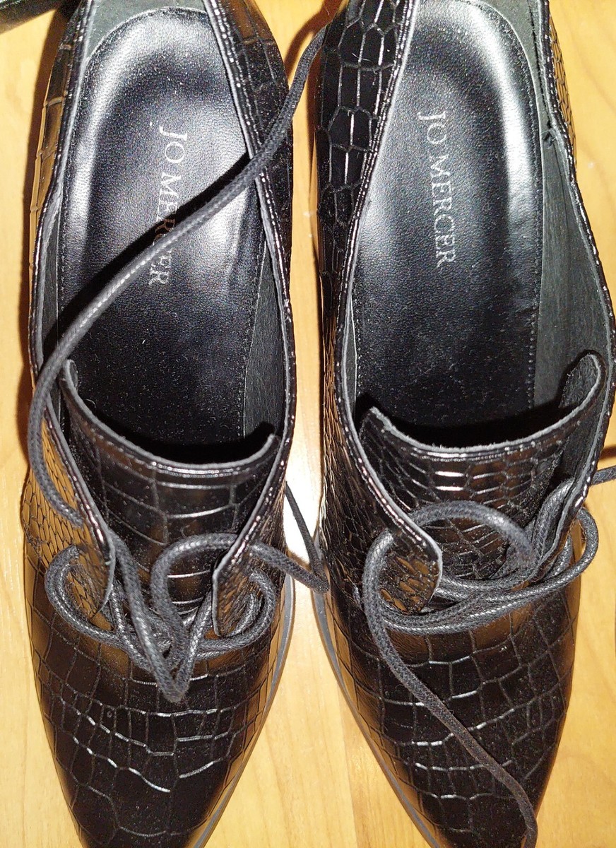 Jo Mercer Silver Patent Leather Shoes Jo Mercer New Leather Black