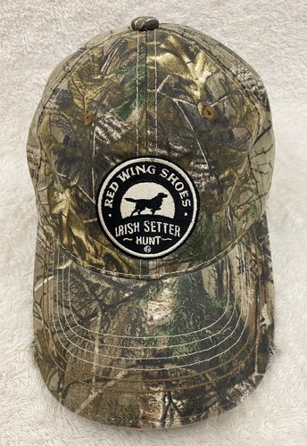 Red Wing Shoes Ball Cap Irish Setter Brand Realtree Camo Hunting Cap Adjustable - Picture 8 of 8