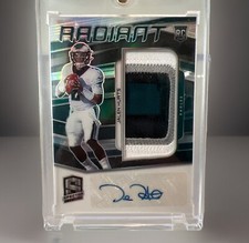 2020 Panini Spectra - Radiant Rookie Patch Signatures #6 Jalen Hurts /75 