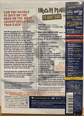 IRON MAIDEN Flight 666 The Film JAPAN ORG 2009 DVD Set Sealed
