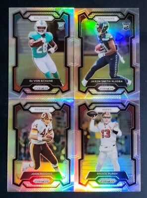 2023 Prizm Football SILVER PRIZMS 251-400 with Rookies You Pick - 2 Card Minimum