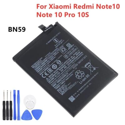 New Replacement Battery BN59 For Xiaomi Redmi Note 10 Note 10 Pro 10S + Tools