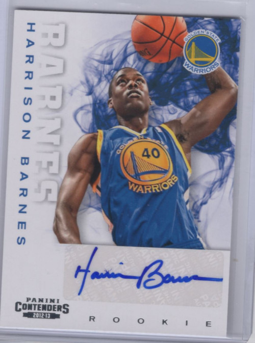 2012-13 Panini Contenders #206 Harrison Barnes RC Auto