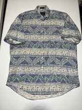 VTG Chaps Ralph Lauren Men's Hawaiian Button Down Shirt Large Since 1978 Tag EUC