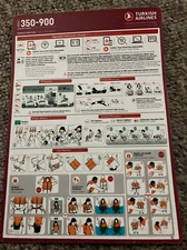 Turkish Airlines A-350-900 Safety Card (19.08.2022)