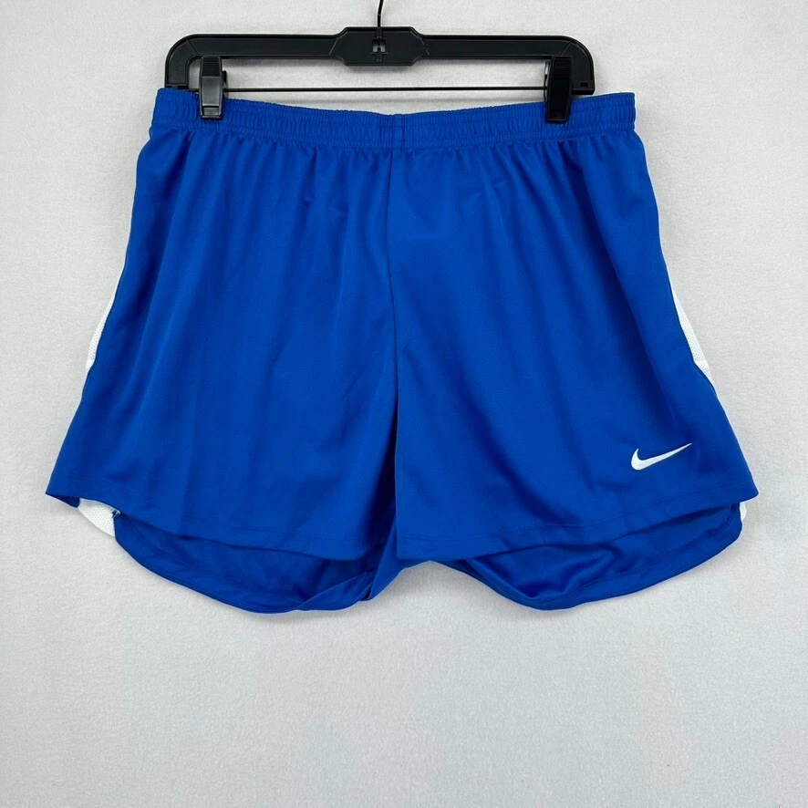 Nike Women s XL Soccer Shorts Blue White NEW AJ1243