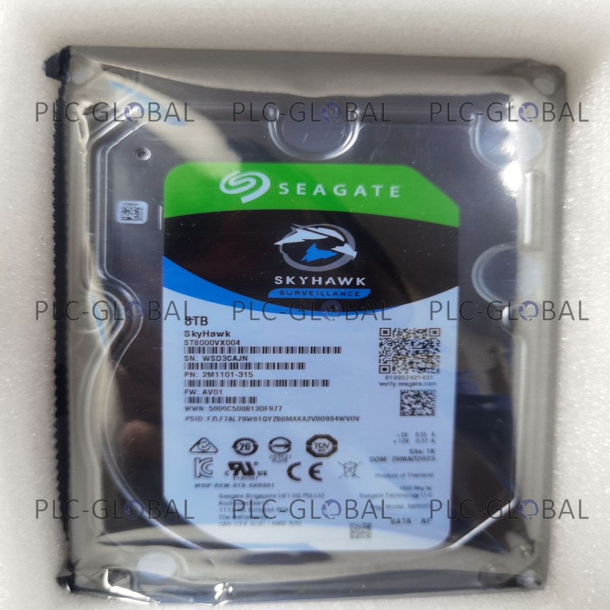 Seagate SkyHawk 3.5インチ 8TB 内蔵 ハードディスク Amazon | ST8000VX0022 [surveillance向けHDD SkyHawk （8TB HDD