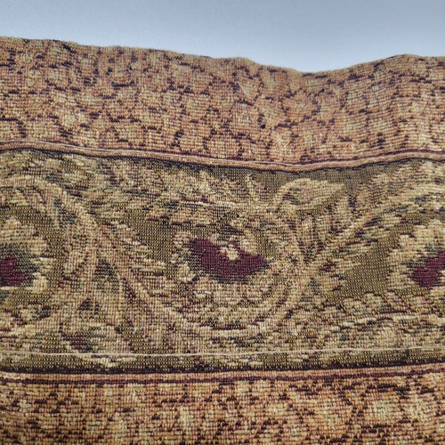 MILLER CURTAIN CONGO INDIA CHENILLE MONKEYS ELEPHANTS PALMS GOLD VALANCE - Picture 13 of 19