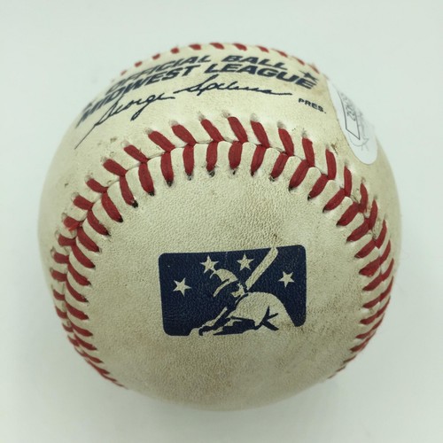 Clint Frazier Pre Rookie Signed Game Used Minor League Baseball JSA COA - Picture 3 of 5
