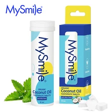 MySmile 45 Count Travel Toothpaste Tablets Fluoride Free Nano Hydroxyapatite