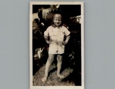 Antique 1940's Little Boy In a Sombrero -  Black & White Photography Photos P6