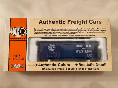 HO Con-Cor 9425 N&W Norfolk & Western 40' Boxcar #54615 (coche de piezas) | Zustand: Used