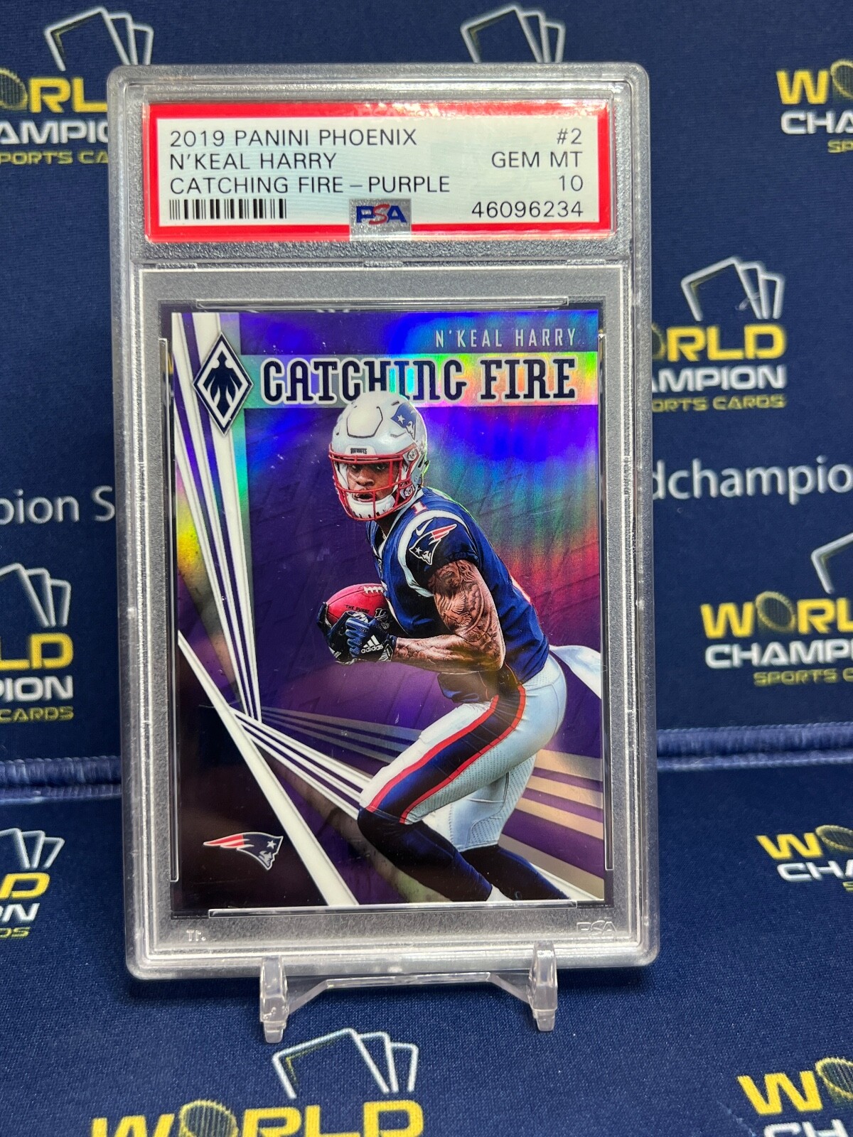 N'Keal Harry Panini Phoenix Catching Fire #2 Purple