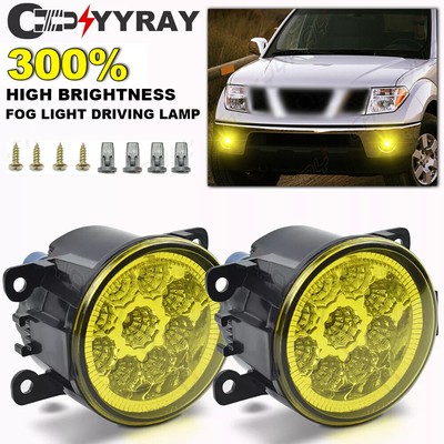 Pair LED Bumper Lamp Fog Light Fit Ford Explorer 2011-2015 C-MAX 2013-2018 LH+RH