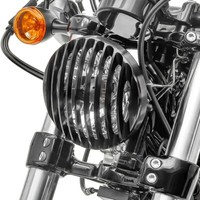 Scheinwerfer Grill FüR Harley Davidson Sportster 883 R Roadster 04-15 Schwarz