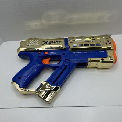 #ad Zuru XShot Chaos Meteor RXB 0060 Gold and Blue Gun Only $24.95
