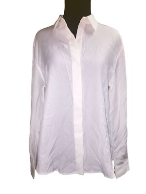 Christopher & Banks White Button Down Blouse Size Small NWT Womens S