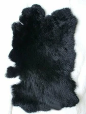 1-10Pcs Real Natural Rabbit Fur Pelt Skin Tanned Leather Hide Craft Pelt Decor