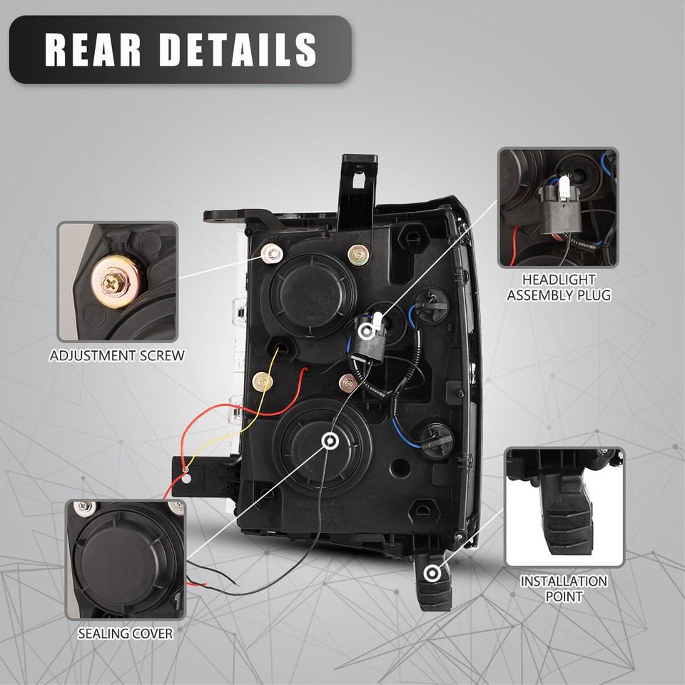 For 2007-2013 Silverado 1500/2500HD/3500HD LED Fog Lights Bumper Driving Lamps E - Foto 7